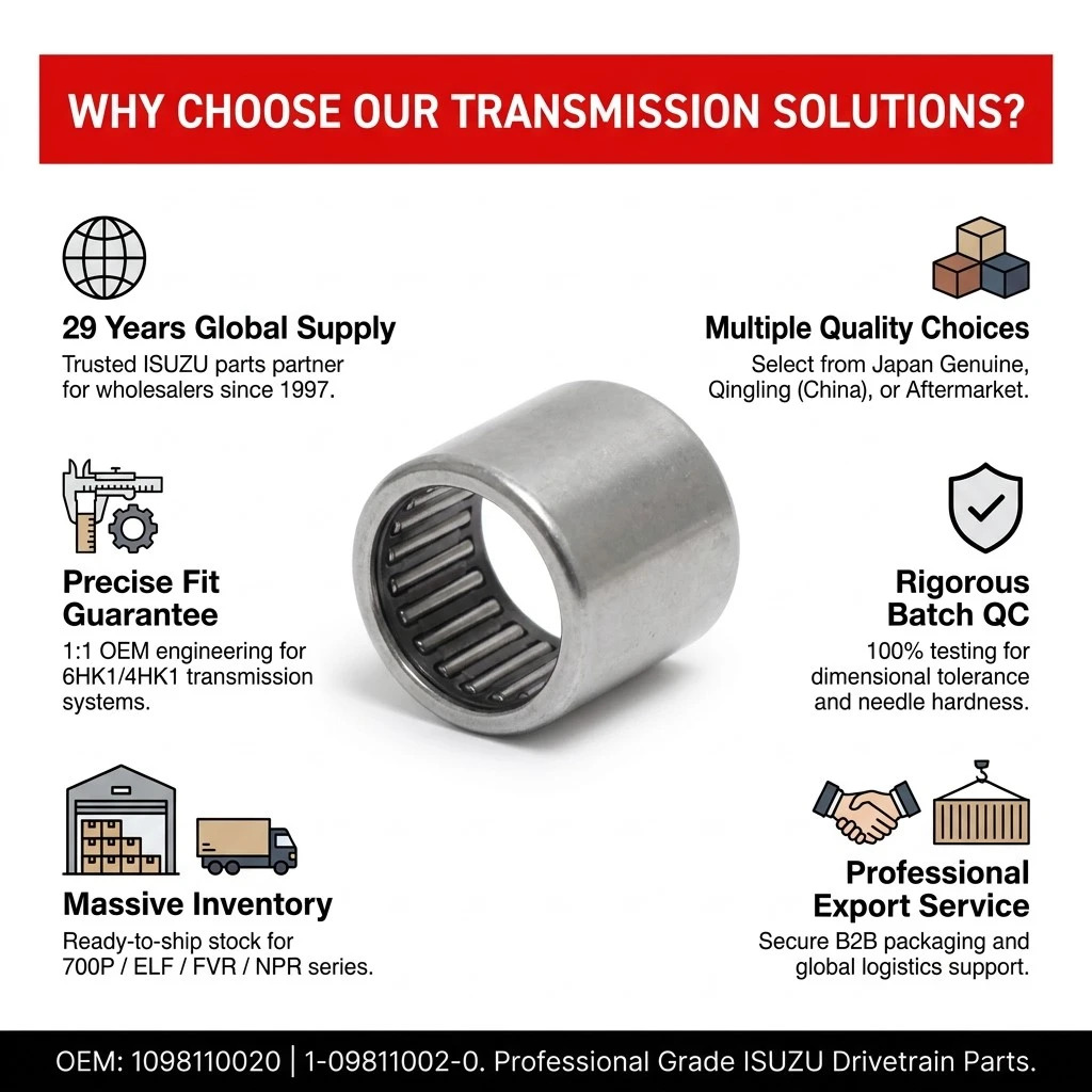 1098110022 8983597420 Top Gear Shaft Pilot Bearing For ISUZU 700P ELF FVR FTR NPR NQR With 6HK1 4HK1 4JK1 Engine